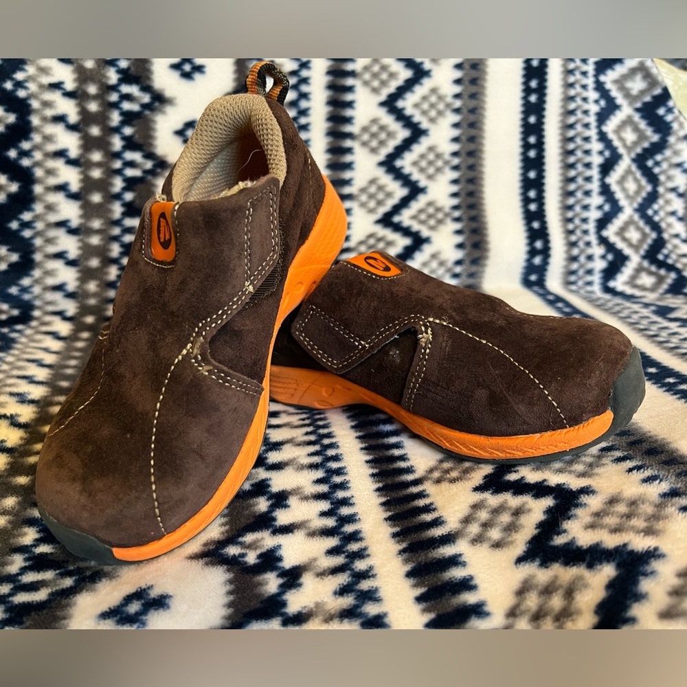 Gently used toddler boys Merrell mocs